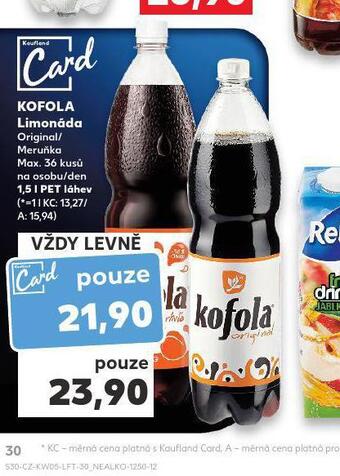 Kaufland Kofola nabídka