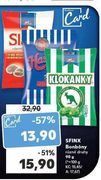 Kaufland Sfinx bonbony nabídka