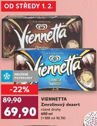 Kaufland Vienetta zmrzlinový dezert nabídka