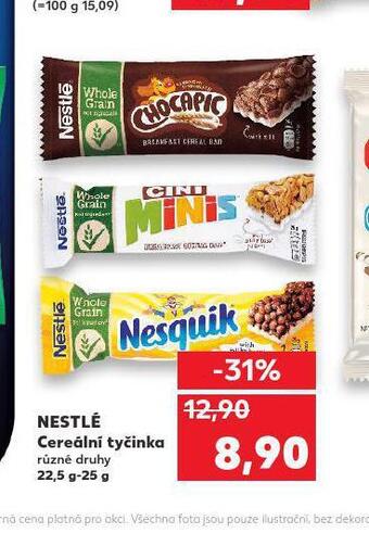 Kaufland Nestlé cereální tyčinka nabídka