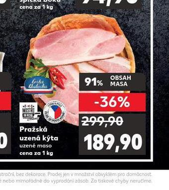 Kaufland Pražská uzená kýta nabídka