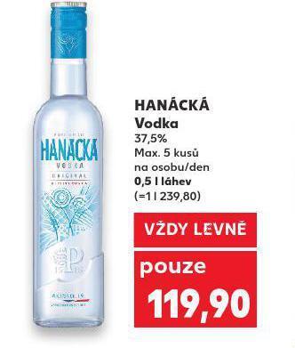 Kaufland Hanácká vodka nabídka