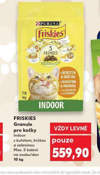 Kaufland Friskies granule pro kočky nabídka