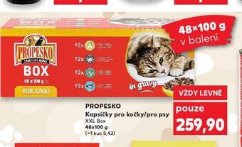Kaufland Propesko kapsičky pro psy nabídka