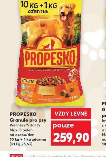 Kaufland Propesko granule pro psy nabídka