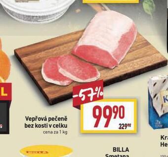 Billa Vepřová pečeně bez kosti nabídka