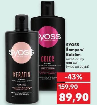 Kaufland Syoss šampon, balzám nabídka