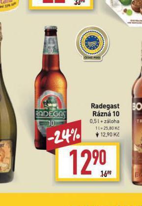 Billa Pivo radegast rázná 10 nabídka
