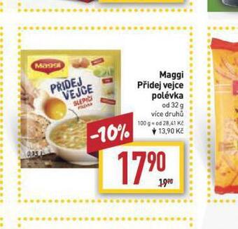 Billa Maggi přidej vejce polévka nabídka