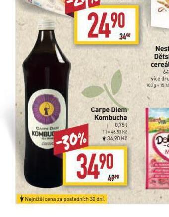 Billa Carpe diem kombucha nabídka