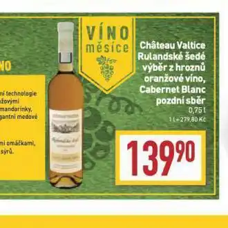Billa Chateau valtice cabernet blanc nabídka