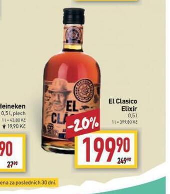 Billa El clasico elixír nabídka