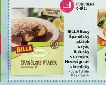 Billa Billa easy halušky s uzeným nabídka