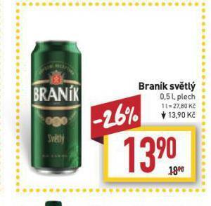 Billa Pivo braník nabídka
