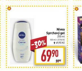 Billa Nivea sprchový gel nabídka