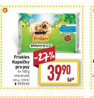 Billa Friskies kapsičky pro psy nabídka