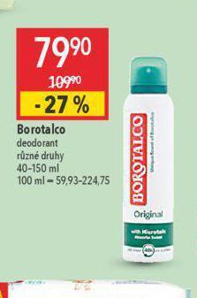 Globus Borotalco deodorant nabídka