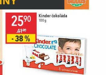 Globus Kinder čokoláda nabídka