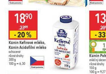 Globus Kunín kefírové mléko nabídka