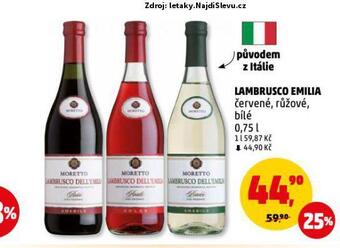 Penny Market Lambrusco emilia nabídka