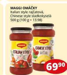 Flop Maggi omáčky italian style rajčatová, chinese style sladkokyselá 500 g nabídka