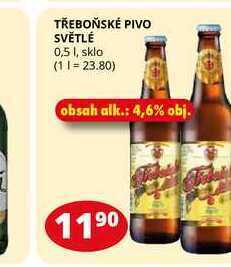 Flop Třeboňské pivo světlé 0,5l nabídka