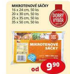 Mikrotenové sáčky 16 x 24 cm, 50 ks