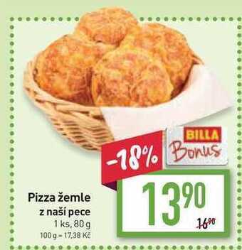 Billa Pizza žemle z naší pece 1 ks, 80 g nabídka