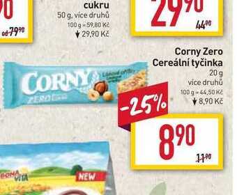 Billa Corny zero cereální tyčinka 20 g nabídka