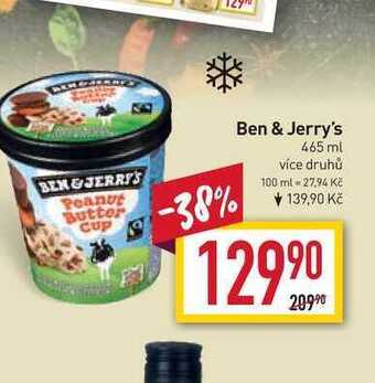 Billa Ben & jerry's 465 ml nabídka