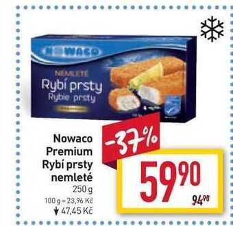 Billa Nowaco premium rybí prsty nemleté 250 g nabídka