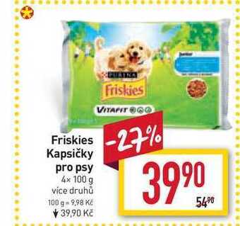 Billa Friskies kapsičky pro psy 4x 100 g nabídka