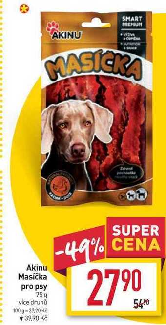 Billa Akinu masíčka pro psy 75 g nabídka