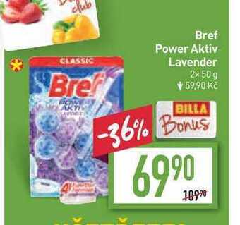 Billa Bref power aktiv lavender 2x 50 g nabídka