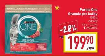 Billa Purina one granule pro kočky 1500 g nabídka