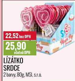 Ratio Lízátko srdce 80g nabídka