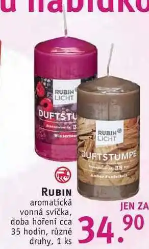 Rossmann Rubin aromatická vonná svíčka, 1 ks nabídka