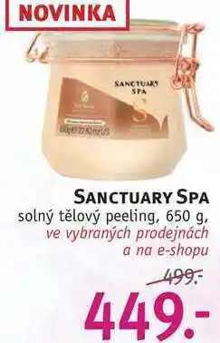 Rossmann Sanctuary spa solný tělový peeling, 650 g nabídka