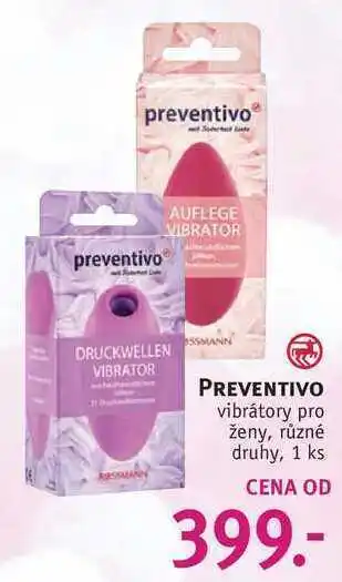 Rossmann Preventivo vibrátory pro ženy, 1 ks nabídka