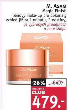 Rossmann M. asam magic finish pěnový make-up nabídka