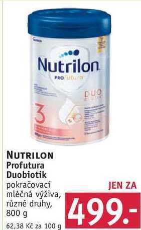 Rossmann Nutrilon profutura duobiotik pokračovací mléčná výživa, 800 g nabídka