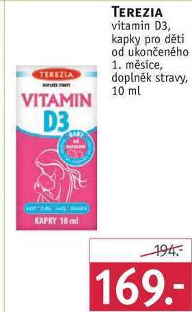 Rossmann Terezia vitamin d3, 10 ml nabídka