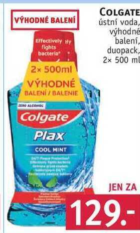 Rossmann Colgate ústní voda, 2x 500 ml nabídka