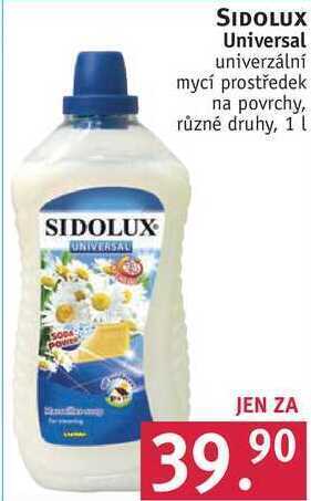 Sidolux universal univerzální mycí prostředek na povrchy, 1 l