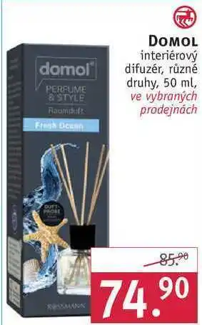 Rossmann Domol interiérový difuzér, 50 ml nabídka