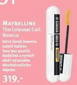 Rossmann Maybelline the colossal curl bounce extra černá řasenka nabídka