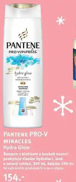 Rossmann Pantene pro-v miracles * hydra glow šampon, 300 ml nabídka