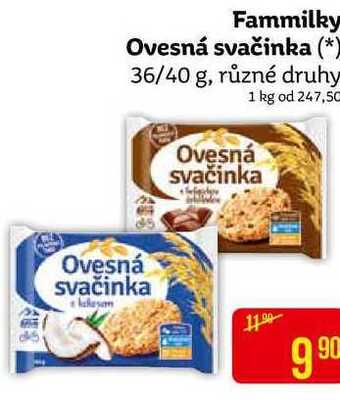 Fammilky ovesná svačinka 36/40 g, různé druhy