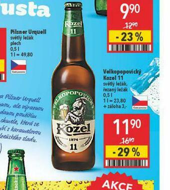 Globus Pivo velkopopovický kozel 11 nabídka