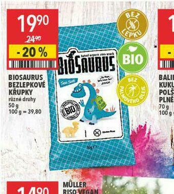 Globus Biosaurus bezlepkové křupky nabídka
